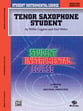 TENOR SAXOPHONE STUDENT #2 cover